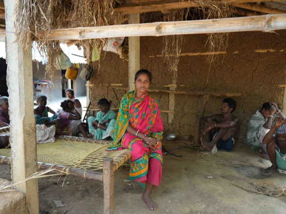 tribal woman from Munda community of Jamunagarh