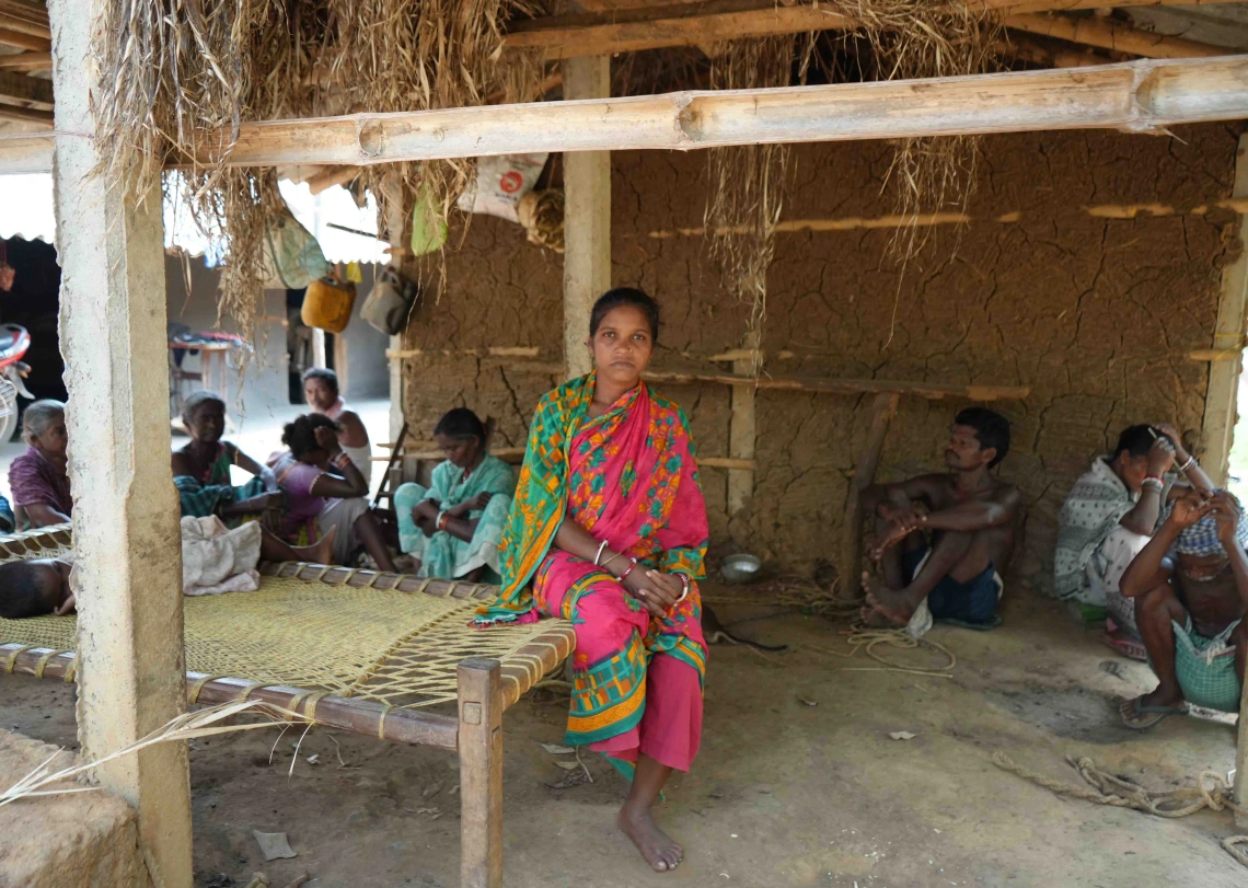 tribal woman from Munda community of Jamunagarh